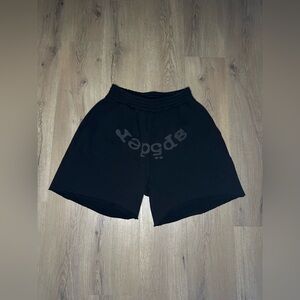 Sp5der OG Web V2 Phantom ‘Black’ Sweatshorts